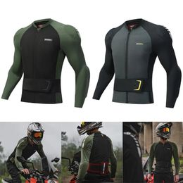 Vestes pour hommes Motorcycle armure douce moto veste motocross condinant protecteur de protection coffre protection de la certification CE 230928