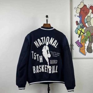 Herenjassen nationale 75 basketbal jassen mannen designer jas lente baseball heren jassen J230907