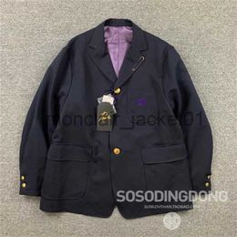 Giacche da uomo Aghi Giacche Uomo Donna 1 1 Migliore qualità Viola Stripe Farfalla Ricamo AWGE Track Jacket Cappotti y2k J231012