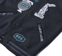 Chaquetas para hombre Nuevo 2023 Chaquetas de béisbol Chaqueta para hombre Manga de cuero Tiffany Abrigos para hombre York J230822