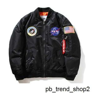 Herenjassen Nieuwe NASA-jas Flight Pilot Heren Stylist Bomber Ma1 Jas Windjack Borduren Honkbal Militaire sectie S-xxl 1 GY45