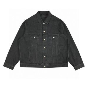 Vestes pour hommes vêtements d'extérieur blouson aviateur court femmes ample à manches longues réflexion Jeans manteau rétro Cowboy Denim Jean décontracté