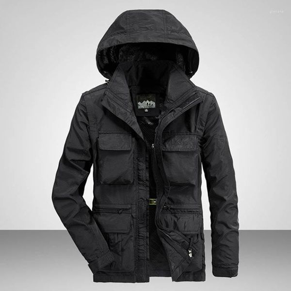 Chaquetas para hombre, Parkas, chaqueta de motocicleta universitaria, abrigo, abrigos de invierno, ropa para acampar, ropa de calle, Ropa de Trabajo militar de lujo para hombre