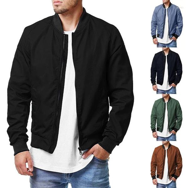 Vestes pour hommes Plus Taille Casual Bomber Jacket Hommes Vêtements Mode recadrée et manteaux pour Chaqueta Cortavientos Abrigos Para Hombres