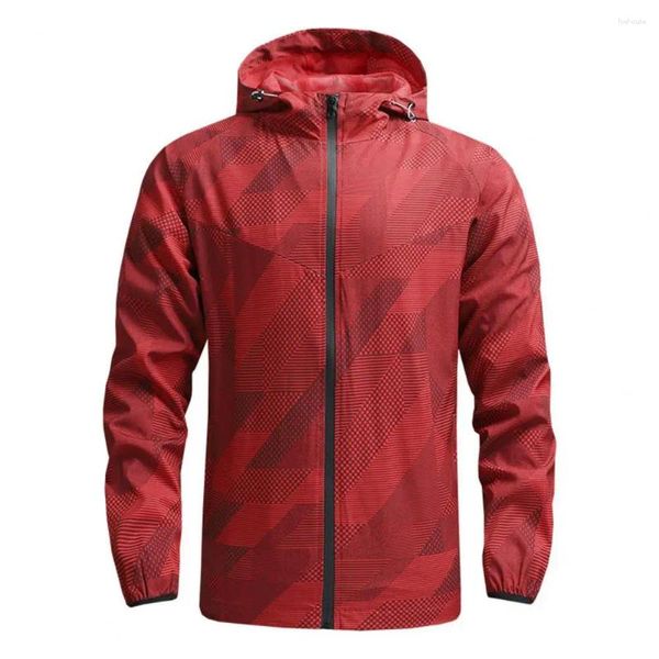 Chaquetas para hombres Chaqueta ligera portátil Ciclismo con capucha a prueba de viento para hombres Primavera Otoño Motocross MTB Abrigo con mangas largas