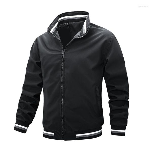 Chaquetas para hombre, chaqueta informal de bombardero de calidad, ropa de abrigo de otoño para hombre, ropa deportiva mandarín para hombre, abrigos de primavera para hombre