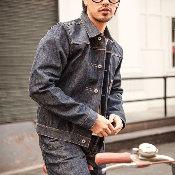 Vestes pour hommes Red Tornado 506XX Jean Jacket American Casual Style Type 1 Selvedge Denim Blouse 230922