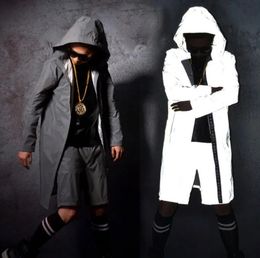 Herenjassen Reflecterende capejas Hiphopkleding Heren