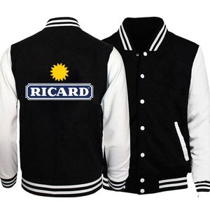 Vestes pour hommes RICARD Veste imprimée Vêtements de baseball Vêtements de sport pour femmes Sweatshirts décontractés Harajuku Uniforme Hiphop Street