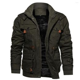 Vestes pour hommes Vendez hommes style militaire de haute qualité marque 2023 vêtements d'extérieur décontractés coton hommes veste manteau plus taille goutte