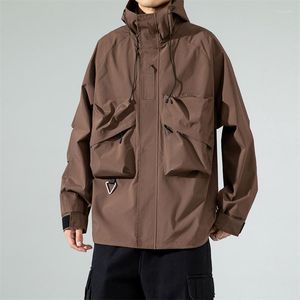 Herenjassen Shadowless Wall Fall Capuchon Three Storm Jacket Outdoor Loose Heren