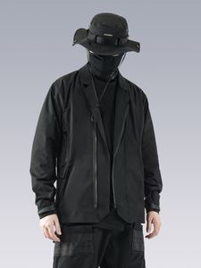 Chaquetas para hombre SIlenstorm 22aw Chaqueta de ciclista multiforma traje funcional múltiples bolsillos con eslinga techwear warcore gorpcore 230130