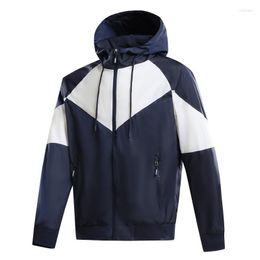 Vestes pour hommes coupe-vent de sport veste pour hommes printemps et automne loisirs tendance manteau pull à glissière coupe-vent