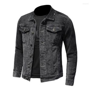 Vestes pour hommes printemps et automne veste en velours côtelé hommes quatre saisons Denim tendance manteau de moto Vintage