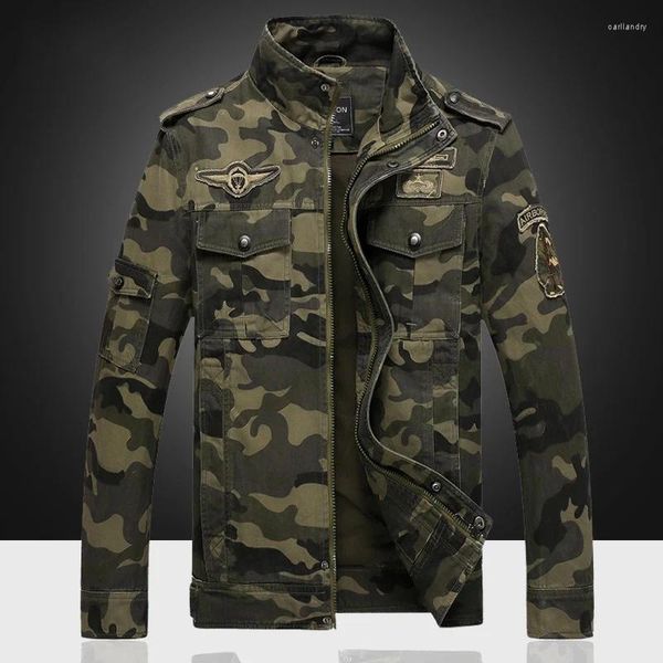 Chaquetas para hombres Primavera y otoño Chaqueta al aire libre Comercio exterior militar Camuflaje Trabajo Táctico A prueba de viento Impermeable Peso ligero Breatha