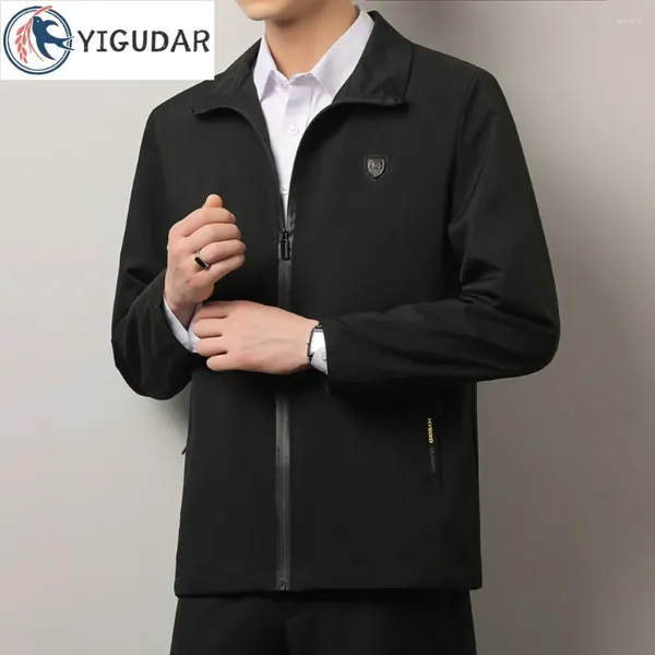 Chaquetas para hombres, Top de primavera y otoño para hombres de mediana edad, chaqueta con solapa, abrigo fino informal de negocios de gama alta, abrigo fino para mediana edad 2023