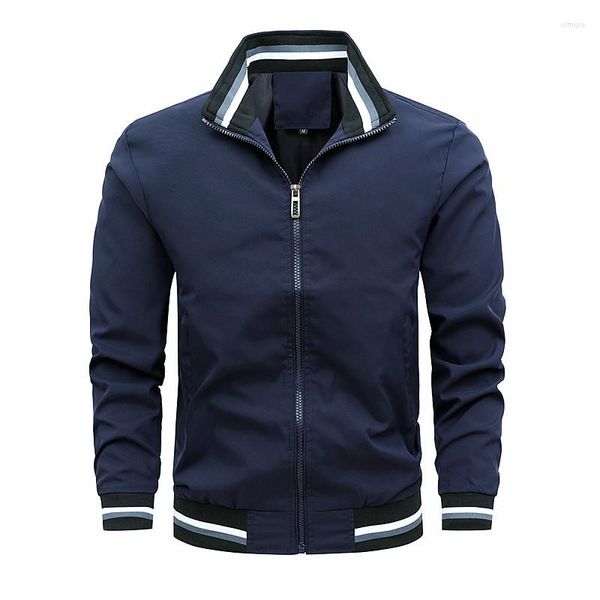 Vestes pour hommes Printemps Automne Hommes Casual Bomber Veste Solide Mens Cargo Zip Up Baseball Pour Vêtements D'hiver Manteau Pour Hommes Coupe-Vent