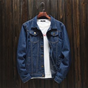 Herenjacks Spring herfstmodellen groot formaat denim Koreaanse versie van de slanke trend eenvoudige mode casual top jeans jas 220915