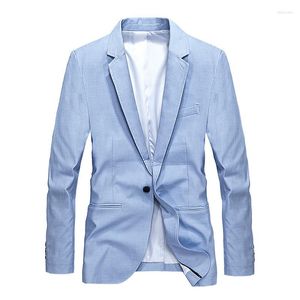 Vestes pour hommes Printemps Veste Hommes Blazer Manteaux Bouton Unique Coton Casual Mode Hommes Vêtements Slim Fit Jaqueta Masculino S-XXXL