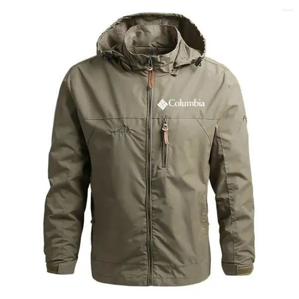 Chaquetas para hombres Chaqueta Sprint Abrigo ligero Camping Senderismo Moda Con capucha Productos impermeables a prueba de viento