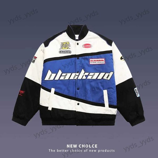 Chaquetas para hombres Nuevas chaquetas y abrigos de motocicleta montados en la calle Y2K Hip-Hop Retro Pareja más vendida Uniforme de béisbol Harajuku Abrigo unisex T231127