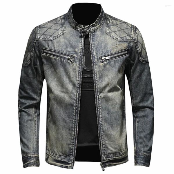 Chaquetas para hombres jeans jeans europeos para hombres chaqueta de mezclilla para hombres