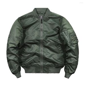 Chaquetas para hombre, ropa elegante con cremallera, abrigo militar, abrigos de piloto de vuelo de béisbol, rompevientos grueso con manga costilla, prendas de vestir para hombre, Tops