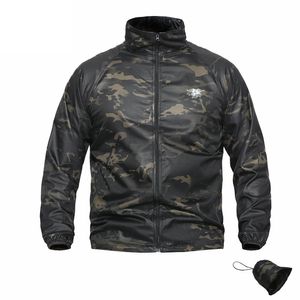 Chaquetas para hombres Bombardero de verano Camuflaje Táctico Sello Piel Protector solar Impermeable Comabt Camo Abrigo Outwear Cortavientos Masculino 230207