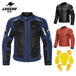 Chaquetas para hombres Chaqueta de motocicleta para hombres de verano CE Body Armor Equipo de protección Ropa de motocicleta Transpirable Motocross Moto Biker Jacket 230928