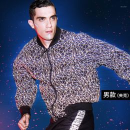 Vestes pour hommes Supield Black Technology Pearl- Tech Butterfly Baseball Uniform Trend Jacket Réfléchissant Night Running Suit Youth