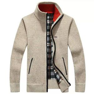 Herenjacks trui mannen homme trekt herfst winter mannelijke heren casual ritssluiting gebreide klus plus size m-3xlmen's