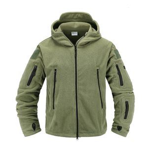 Herenjacks tactische fleece jas militair uniform zachte schaal casual capuchon jas Men thermisch leger kleding 230311