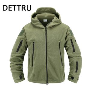 Chaquetas de hombre Chaqueta de lana táctica Uniforme militar Soft Shell Chaqueta con capucha informal Hombres Ropa térmica del ejército 221206