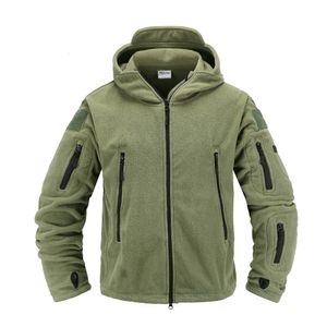 Herenjacks Tactische fleece jas Militair uniform Soft Shell Casual Hooded Jacket Men Thermal Army Clothing 221124
