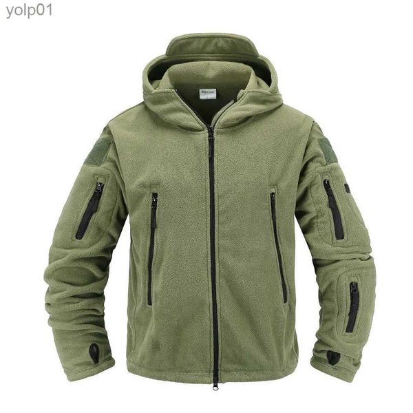 Chaquetas para hombre, chaqueta táctica de lana, uniforme militar, chaqueta con capucha informal de concha suave, ropa térmica del ejército para hombre L231115