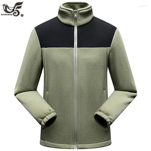 Chaquetas para hombres Táctico Polar Fleece Chaqueta Térmica Trabajo Abrigos Mujeres Hombres Invierno Otoño Senderismo Camping Outwear Amantes Rompevientos Ropa