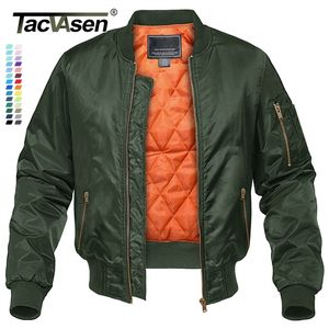 Chaquetas de hombre TACVASEN prendas de vestir militares de invierno para hombre algodón acolchado piloto ejército bombardero abrigo Casual béisbol Varsity 220924