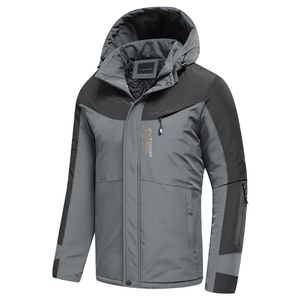 Vestes pour hommes TFU automne marque en plein air classique épais chaud veste manteau printemps décontracté couleur unie coupe-vent poches chapeau 220927