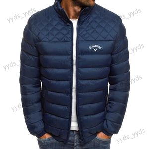 Chaquetas para hombres La nueva chaqueta de plumón de alta calidad bordada New Callaway de invierno de 2024 es cálida y liviana de alta calidad unisex T231123