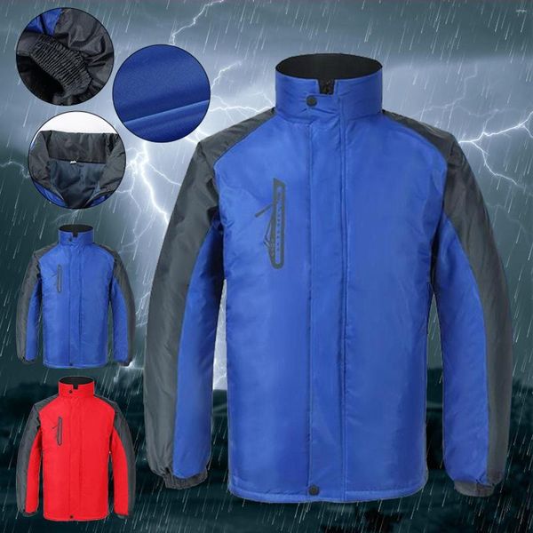 Chaquetas para hombres Thin Hardshell A prueba de viento y lluvia Monos Abrigo de lana para hombres Mujeres Chaqueta ligera Invierno