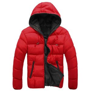 Heren Jassen Dunne Hoody Winterjack Mannen Wave Parka Hombre Casual Rits Abrigo Hooded Puffer Slim Fit Casaco Masculino