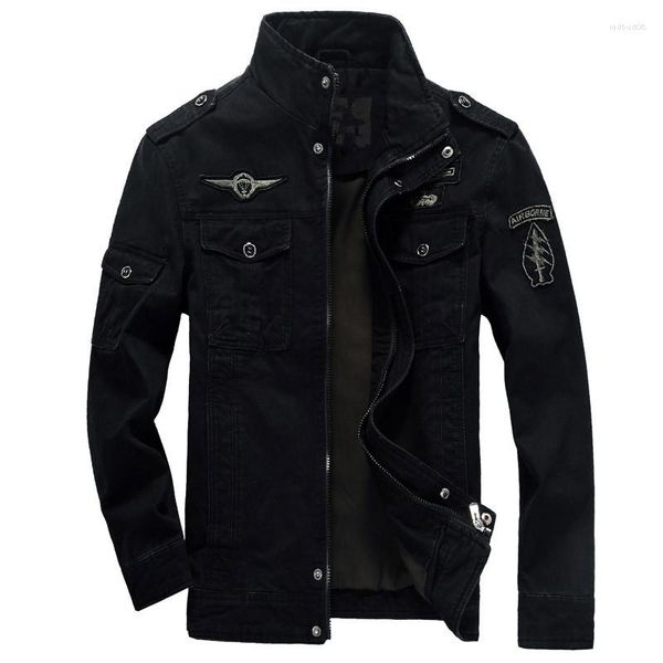 Chaquetas para hombre Tooling Flight Jacket Youth Stand-up Collar Top Coat Bomber Men Motorcycle