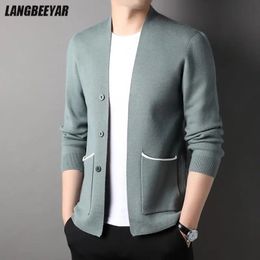 Männer Jacken Top Grade Marke Designer Mode Stricken Grafische Strickjacke Für Männer Pullover Casual Koreanische Mäntel Jacke Herren Kleidung 231108
