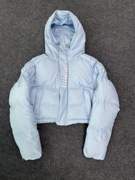 Vestes pour hommes Trapstar London Decoded Puffer à capuche 2.0 Ice Blue Jacket Femmes Sweat à capuche thermique brodé Hommes Manteau d'hiver Vêtements