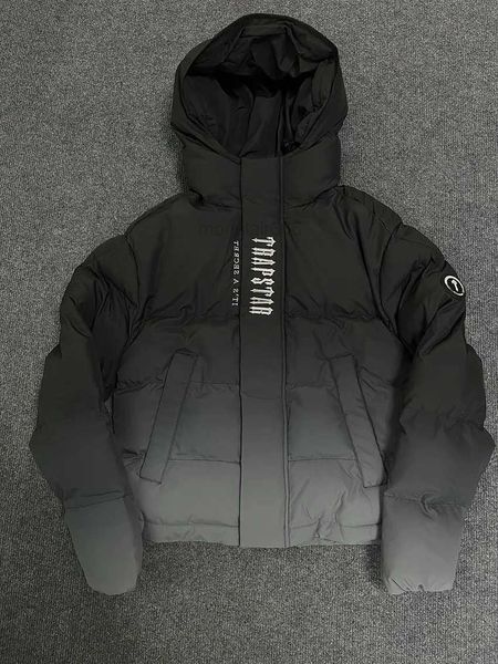 Vestes masculines Trapstar London Decoded Hooded Puffer 2.0 Gradient Black Veste Men Broidered Thermal Sweat à sweat Men Men de l'hiver TOPSSWFW