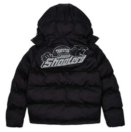 Vestes pour hommes Trapstar London Shooters Veste à capuche Veste à capuche noire réfléchissante Veste à capuche thermique brodée Hommes Manteau d'hiver Tops YU335