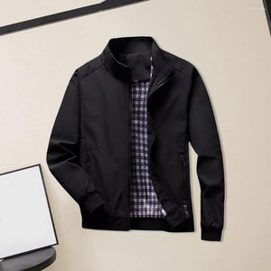 Vestes pour hommes à la mode automne veste anti-boulochage moyen âge personnes âgées manches longues coupe-vent décontracté vêtements quotidiens