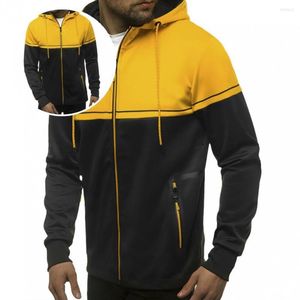 Herenjacks Trendy ritssluiting Ribbelde zoom mannenkap sweatshirt jasje met voorzakken