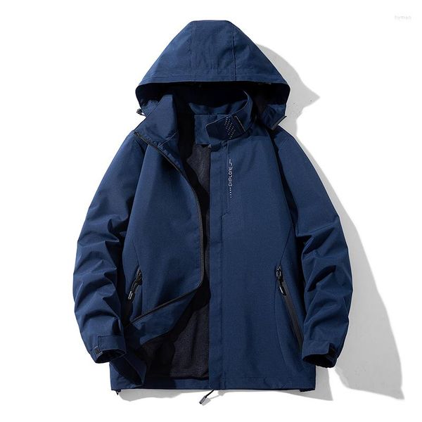 Chaquetas para hombres Ueteey Senderismo Impermeable Camping A prueba de viento Moda Streetwear Hombres Chaqueta Primavera Otoño Viajes Tendencia al aire libre Deporte Abrigo masculino