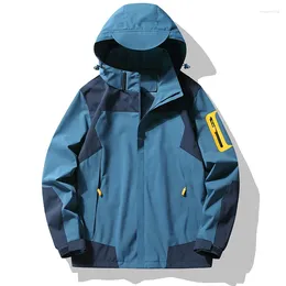 Vestes pour hommes Ueteey coupe-vent imperméable randonnée femmes hommes veste 2024 camping pêche à capuche en plein air course vie unisexe coupe-vent manteau